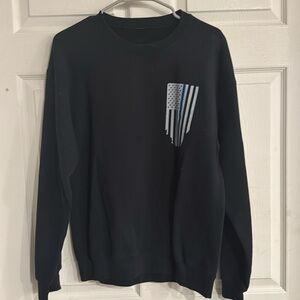 Men’s large blue line sweatshirt‎